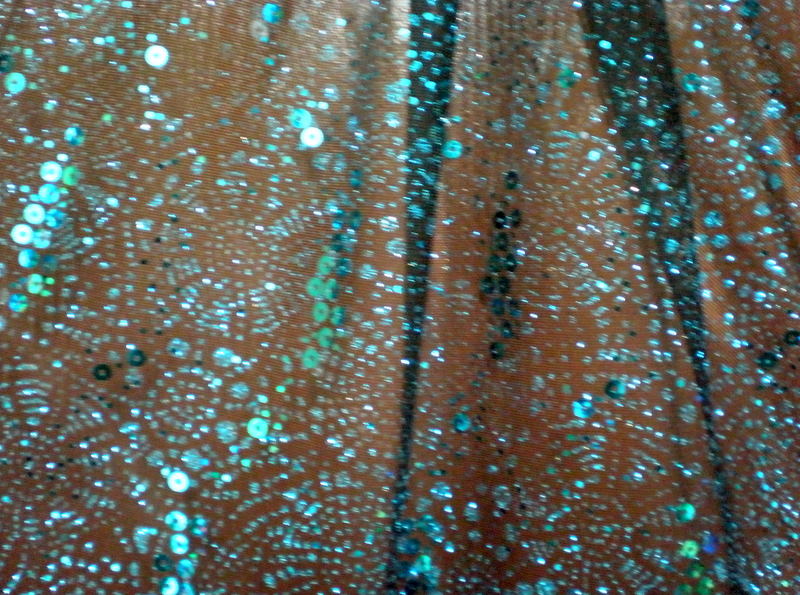 5.Emerald-Black Dance Glitter Mesh